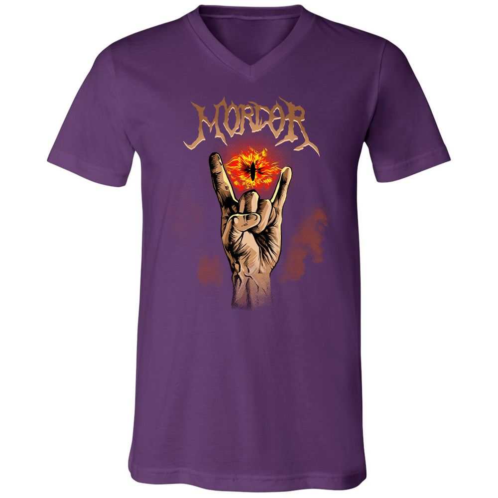 Unisex V-Neck T-Shirt - CK64JZ3K - Team Purple - 9