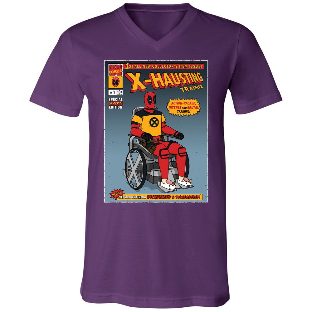 Unisex V-Neck T-Shirt - T2BMXLKK - Team Purple - 9