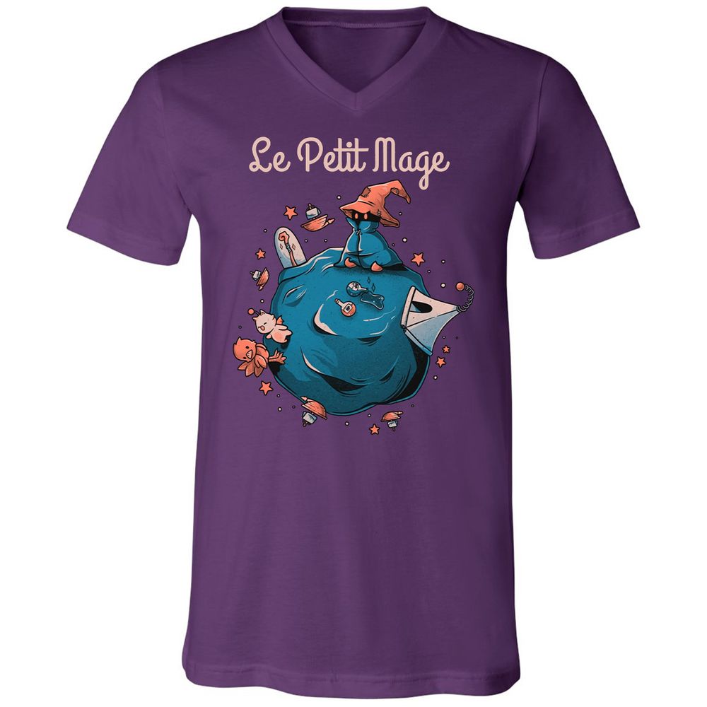 Unisex V-Neck T-Shirt - XTQN46A4 - Team Purple - 9