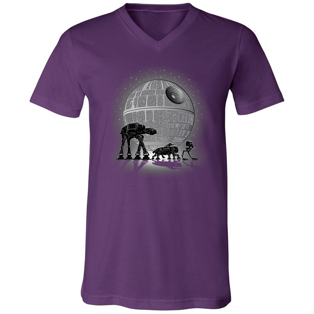 Unisex V-Neck T-Shirt - UCUYG481 - Team Purple - 9