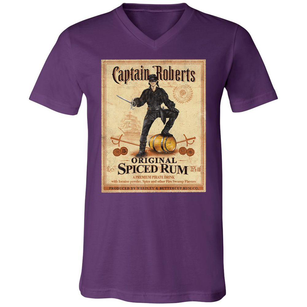 Unisex V-Neck T-Shirt - HJNPLV6C - Team Purple - 9