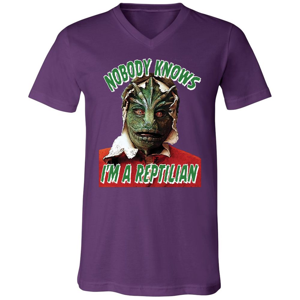 Unisex V-Neck T-Shirt - 3BEGK8AX - Team Purple - 9