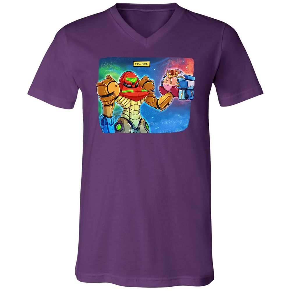 Unisex V-Neck T-Shirt - RAS6TL4V - Team Purple - 9