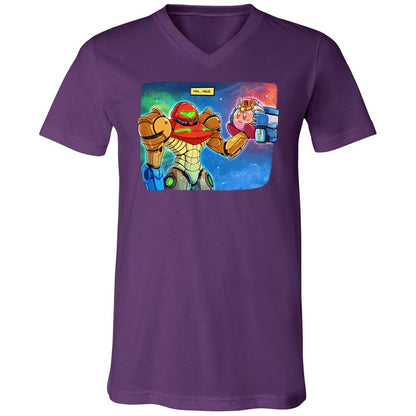 Unisex V-Neck T-Shirt - RAS6TL4V - Team Purple - 9