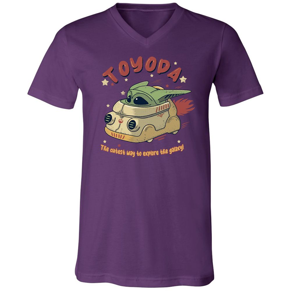 Unisex V-Neck T-Shirt - 3QBFHH1V - Team Purple - 9