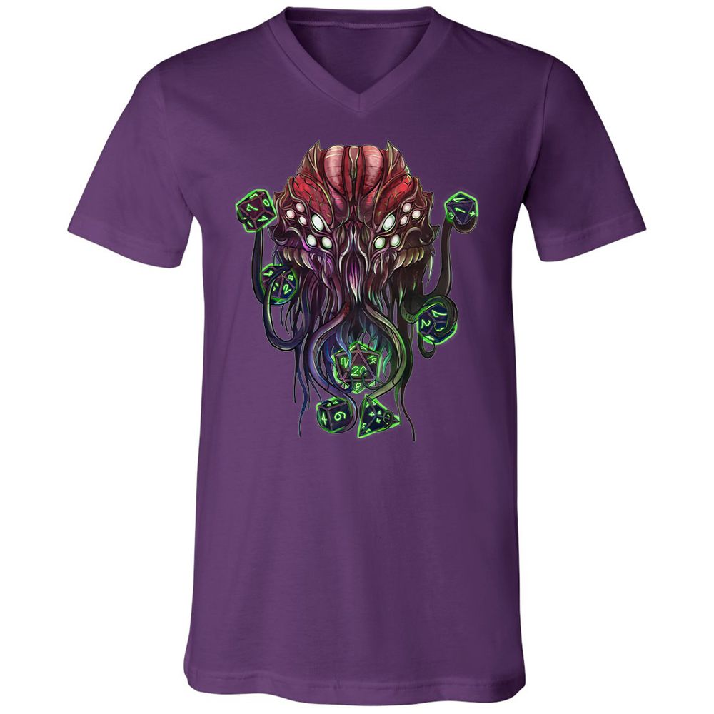 Unisex V-Neck T-Shirt - WHQ4FM17 - Team Purple - 9