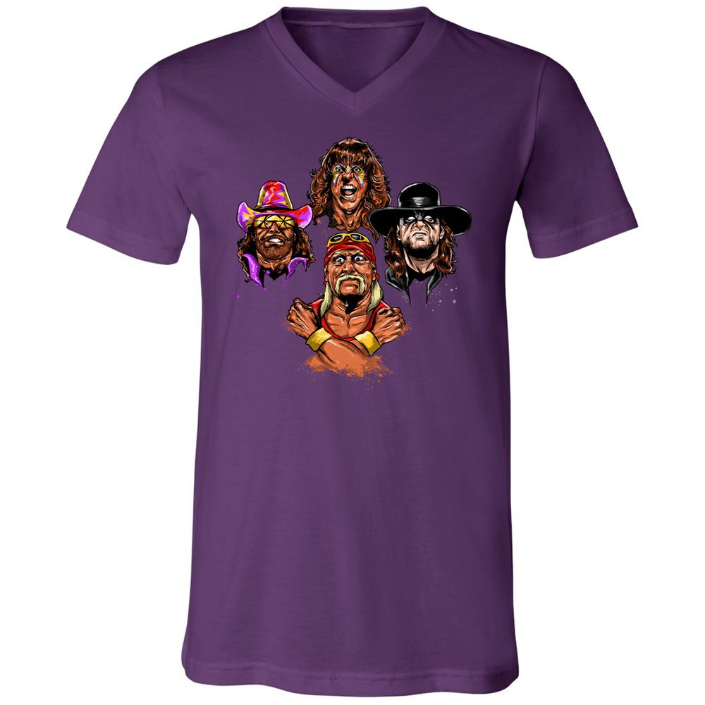 Unisex V-Neck T-Shirt - USCRWS78 - Team Purple - 9