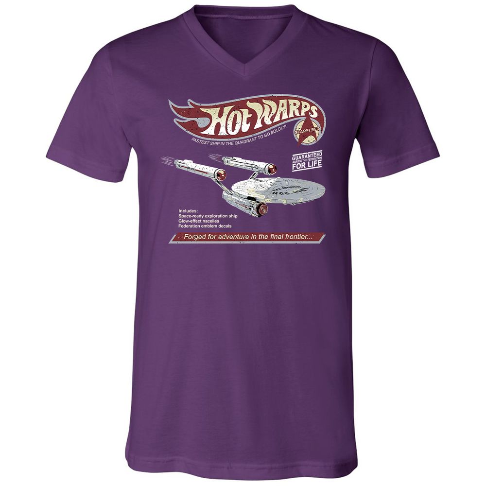 Unisex V-Neck T-Shirt - US63RYY9 - Team Purple - 9