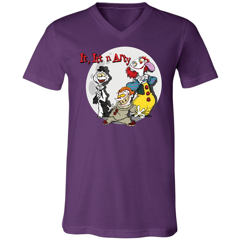 Unisex V-Neck T-Shirt - 2QXVT9FX - Team Purple - 9