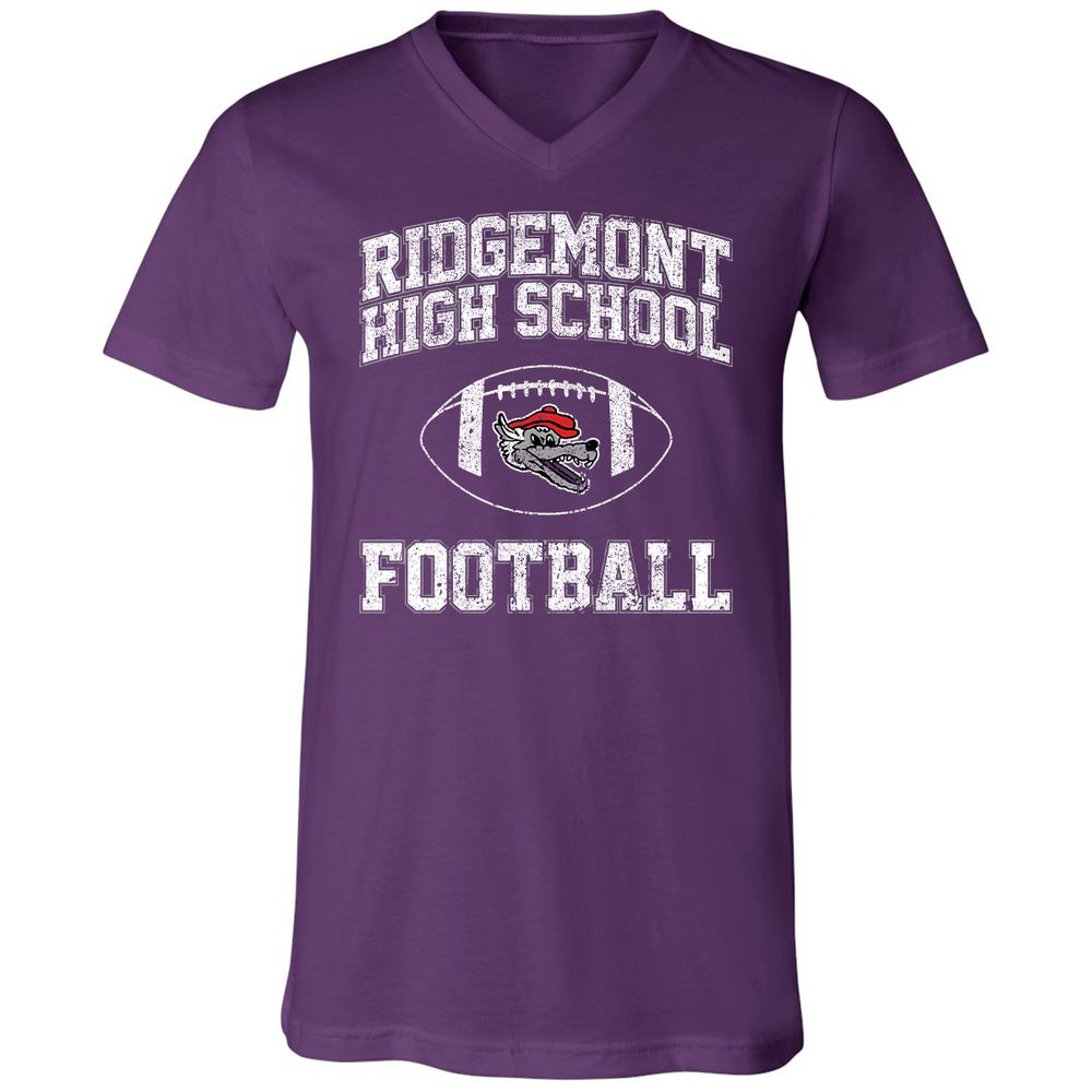Unisex V-Neck T-Shirt - T2T2YDWD - Team Purple - 9