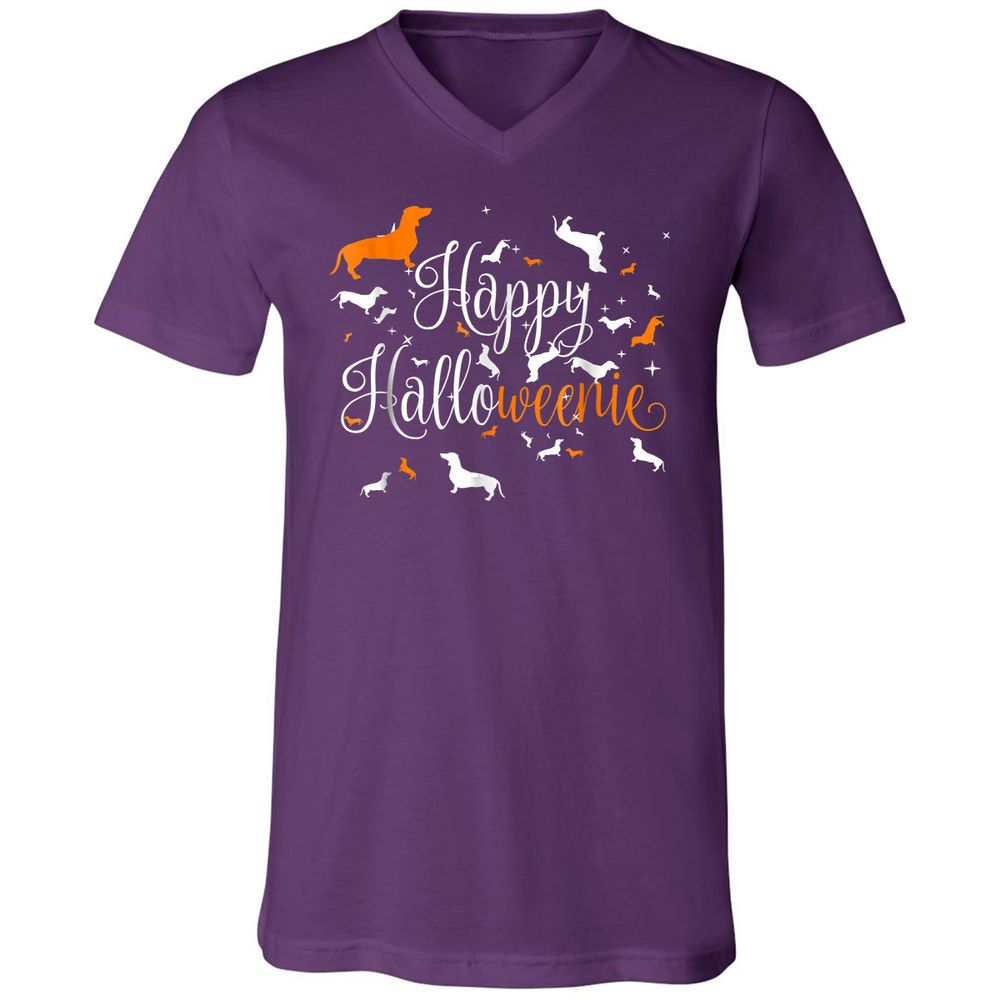 Unisex V-Neck T-Shirt - MQVGJM53 - Team Purple - 9