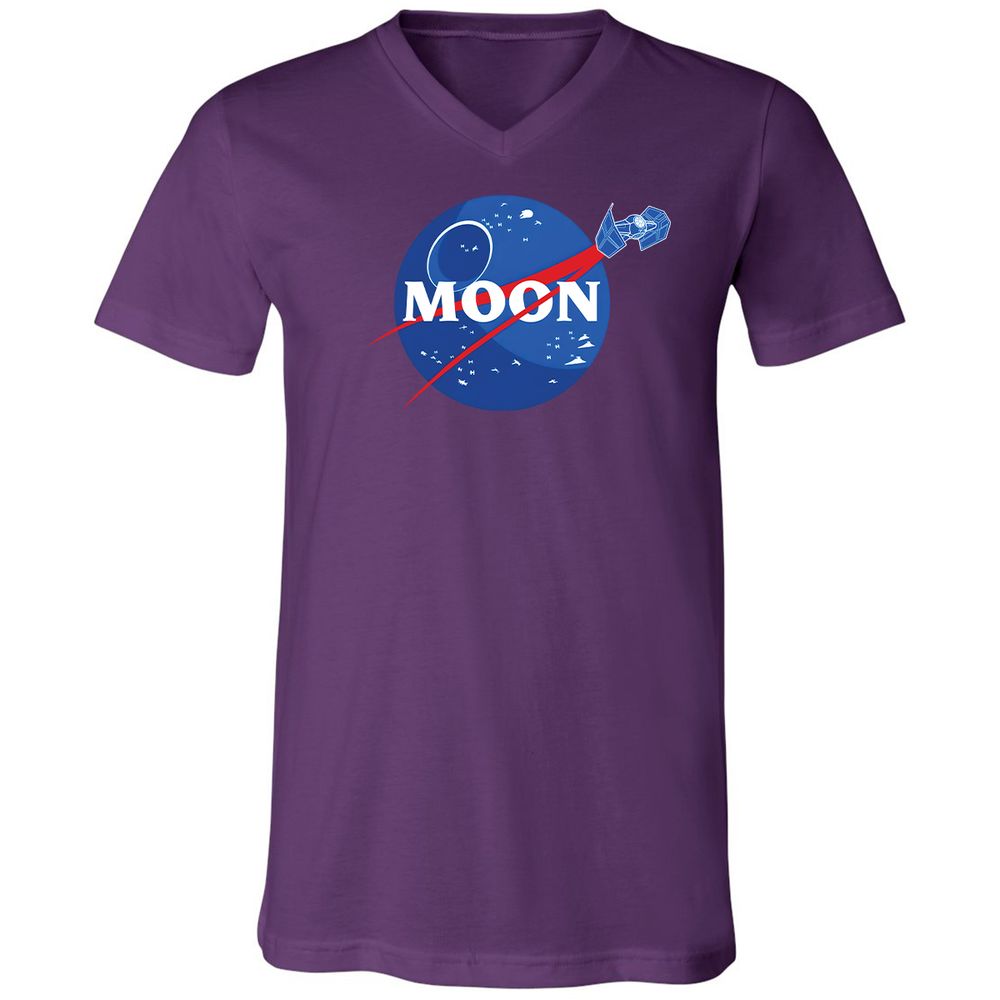 Unisex V-Neck T-Shirt - K58FV9V8 - Team Purple - 9