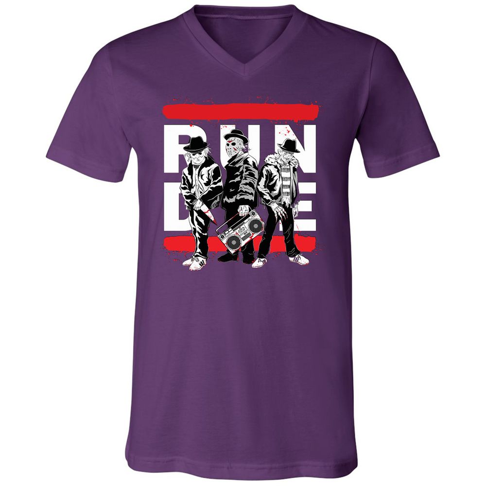 Unisex V-Neck T-Shirt - K5S81PRX - Team Purple - 9