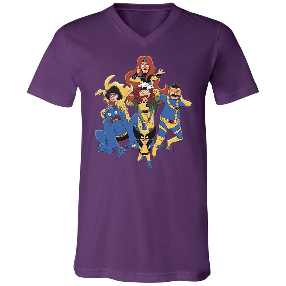 Unisex V-Neck T-Shirt - 7776BKPA - Team Purple - 9