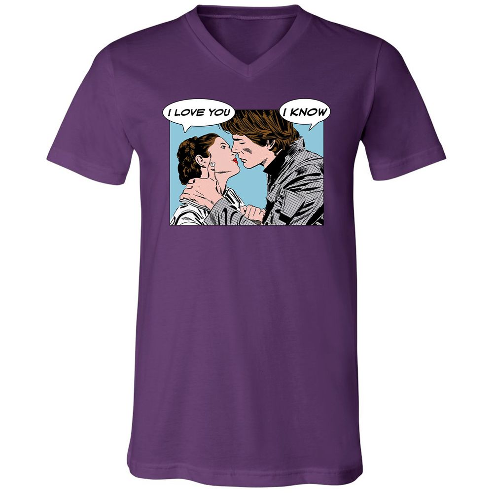 Unisex V-Neck T-Shirt - 2UYRGB6K - Team Purple - 9