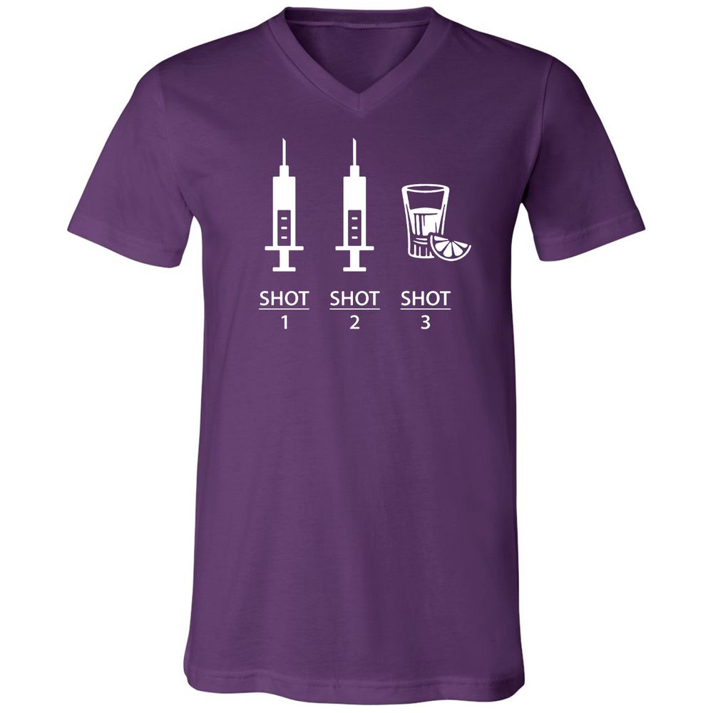 Unisex V-Neck T-Shirt - XXT8JSPJ - Team Purple - 9
