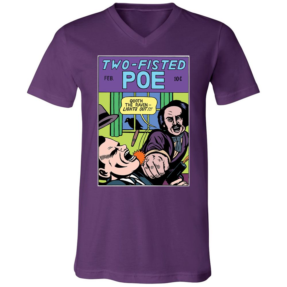 Unisex V-Neck T-Shirt - SXP1YATA - Team Purple - 9