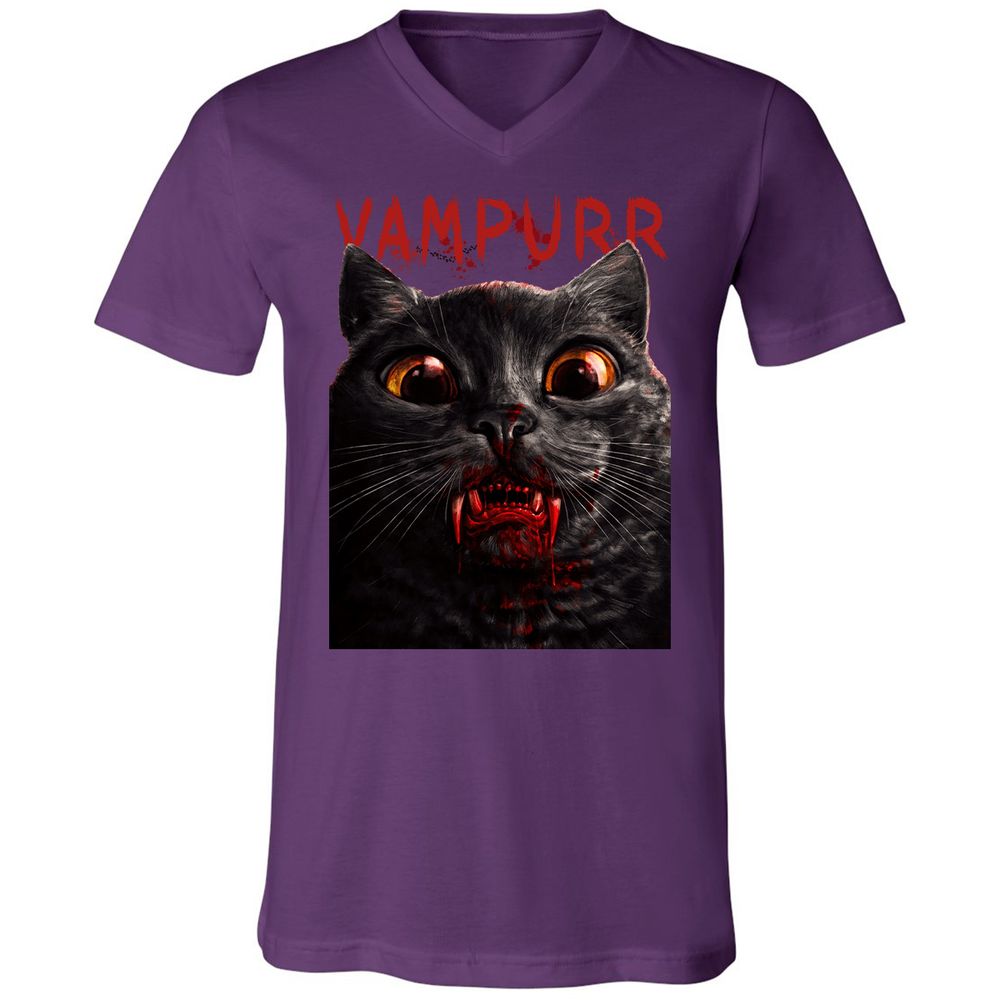 Unisex V-Neck T-Shirt - N7A8A96D - Team Purple - 9