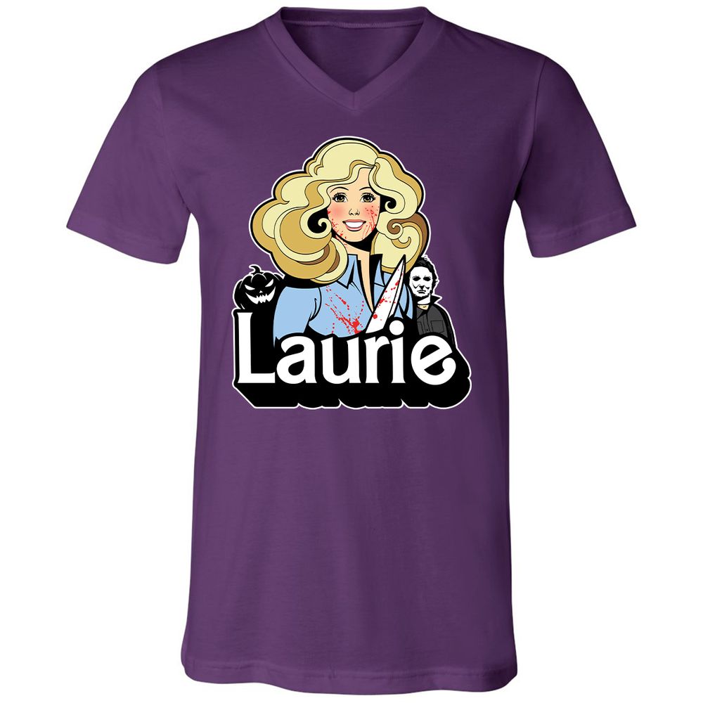 Unisex V-Neck T-Shirt - 766PA43V - Team Purple - 9