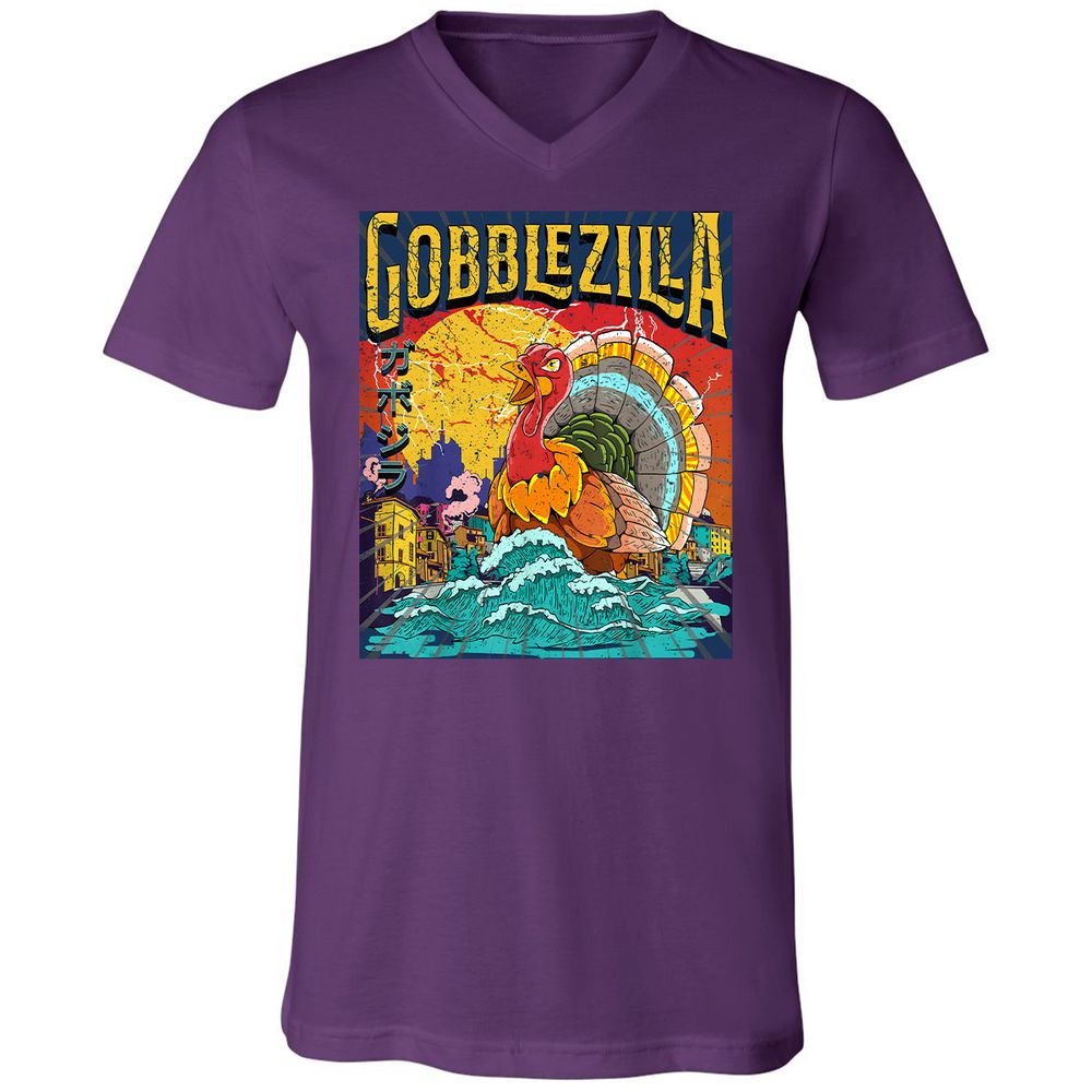 Unisex V-Neck T-Shirt - 96UUY1JW - Team Purple - 9