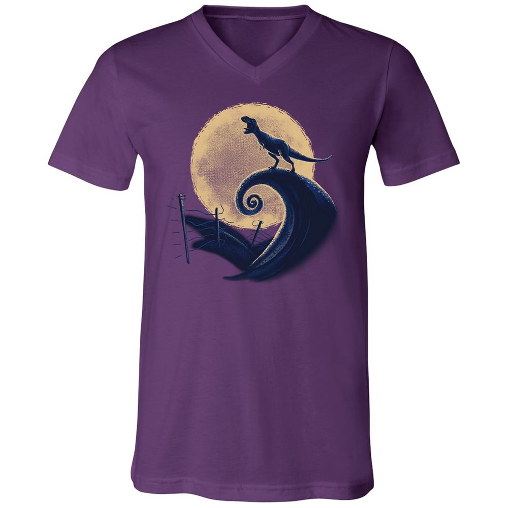 Unisex V-Neck T-Shirt - LXC479HW - Team Purple - 9