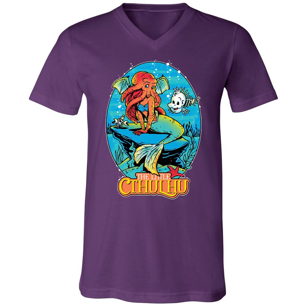 Unisex V-Neck T-Shirt - CA5GKM2L - Team Purple - 9