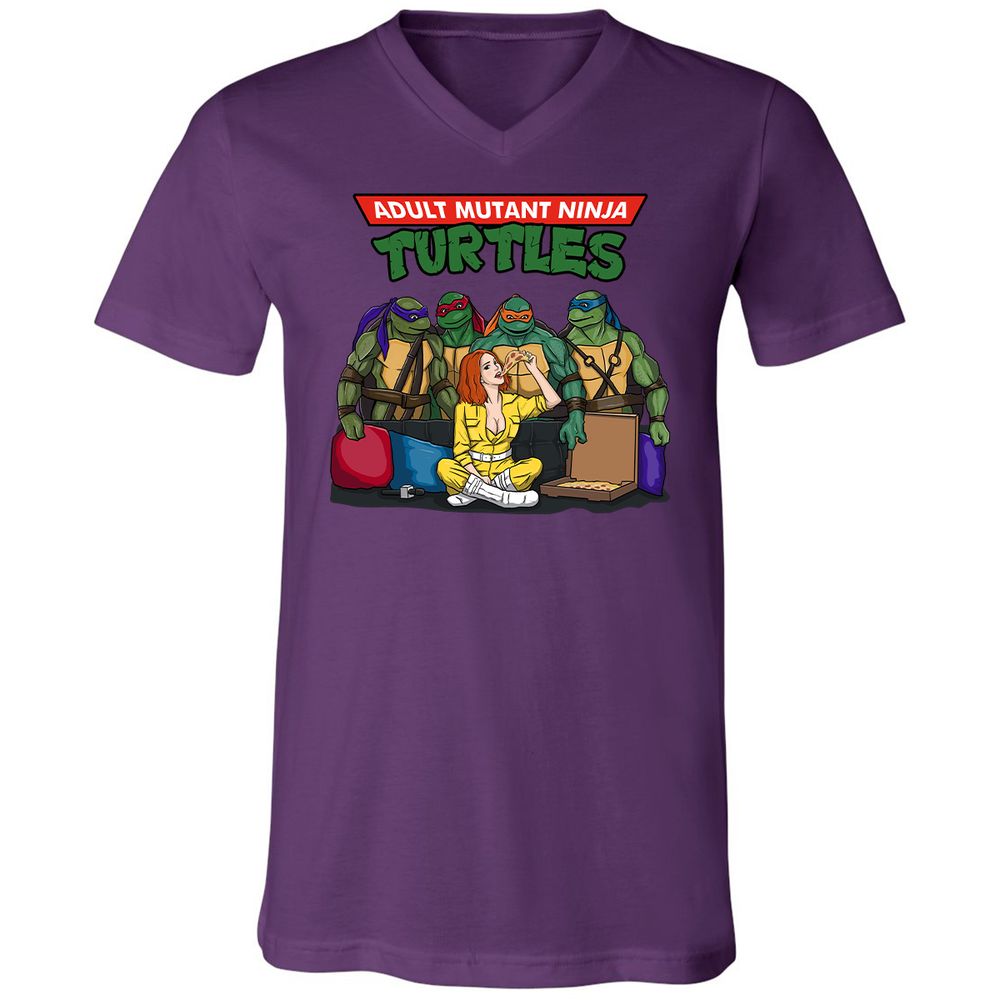 Unisex V-Neck T-Shirt - FBJ6BTTV - Team Purple - 9