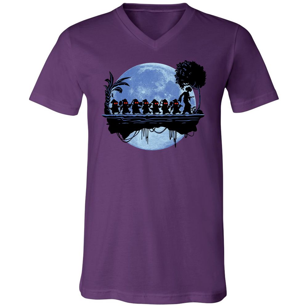 Unisex V-Neck T-Shirt - MAK2UZHS - Team Purple - 9