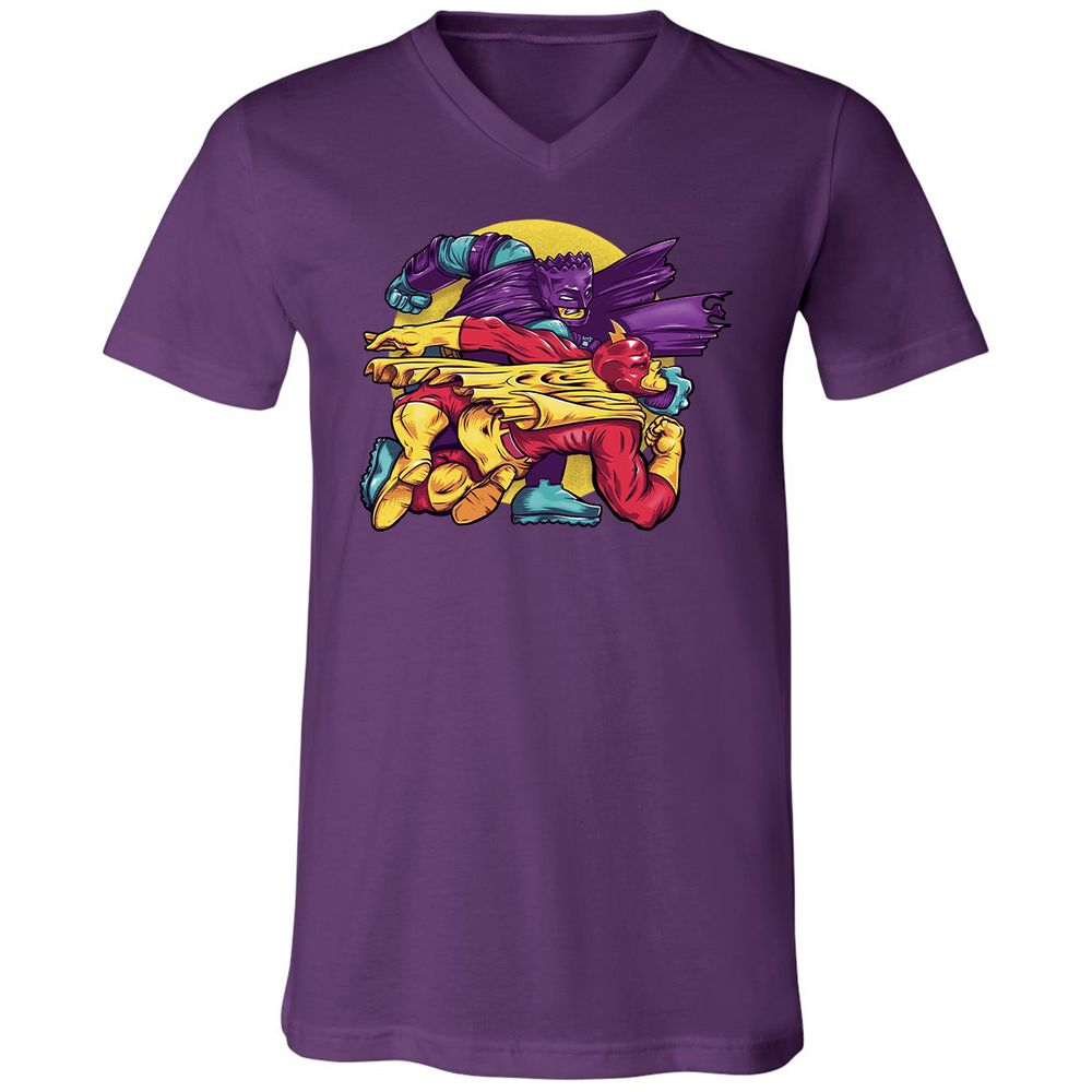 Unisex V-Neck T-Shirt - Y2S4BER6 - Team Purple - 9