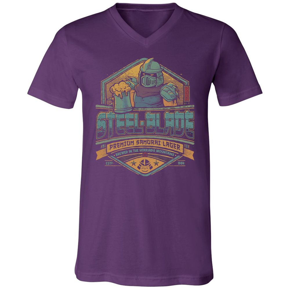 Unisex V-Neck T-Shirt - CQ81CDZS - Team Purple - 9