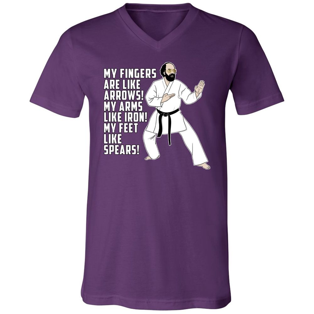 Unisex V-Neck T-Shirt - AH92NGHV - Team Purple - 9