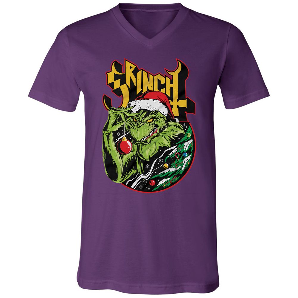 Unisex V-Neck T-Shirt - UH86W3HC - Team Purple - 9