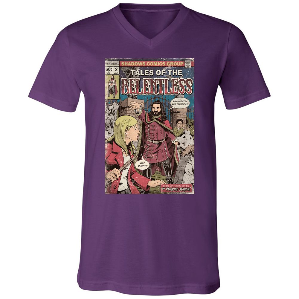 Unisex V-Neck T-Shirt - T86CUAYS - Team Purple - 9