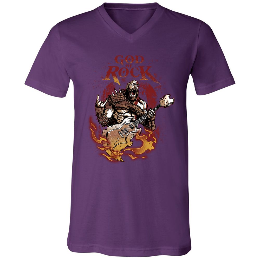 Unisex V-Neck T-Shirt - SBX6R4FP - Team Purple - 9
