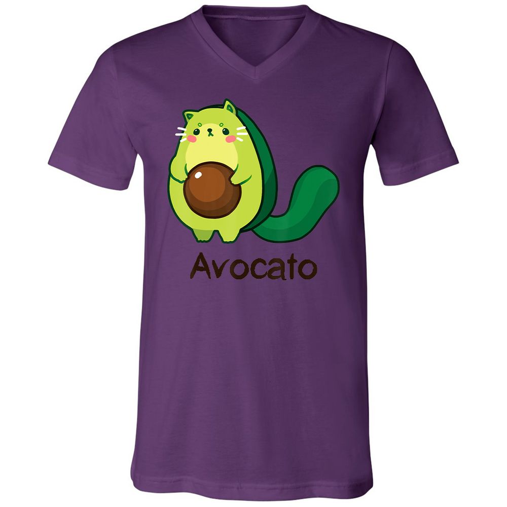 Unisex V-Neck T-Shirt - LG9Z4RWW - Team Purple - 9