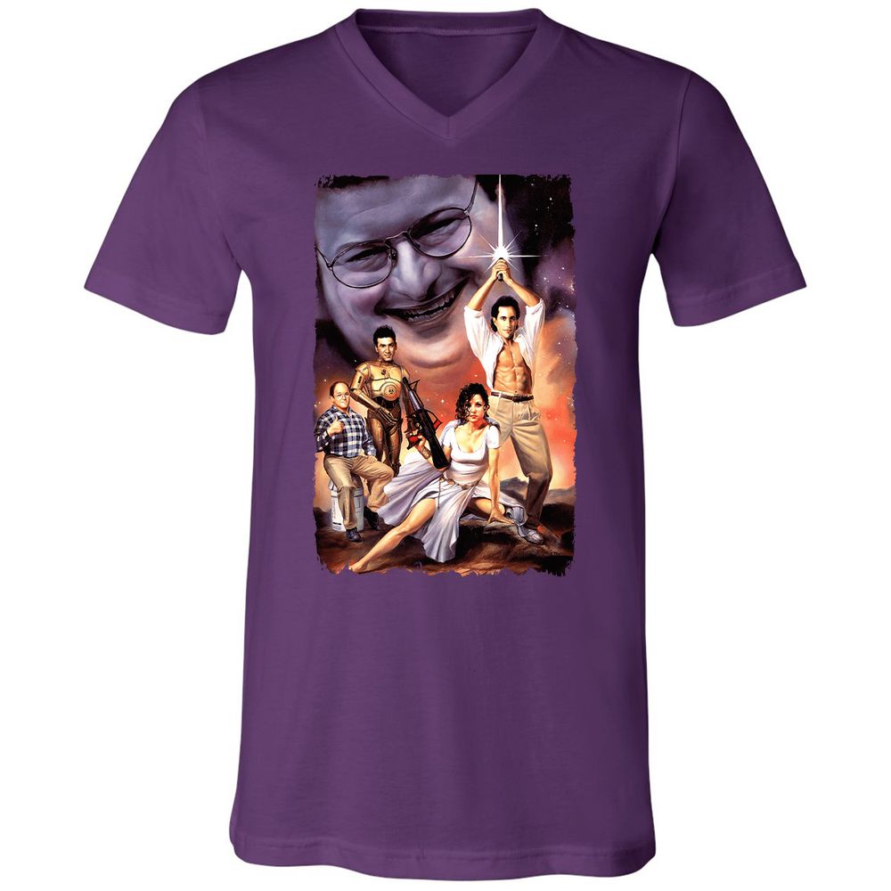 Unisex V-Neck T-Shirt - CMDWEZ4A - Team Purple - 9