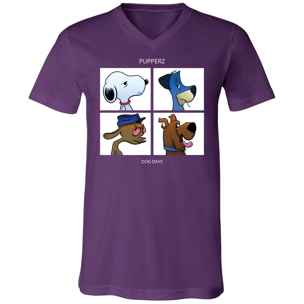 Unisex V-Neck T-Shirt - CE2ZWW8B - Team Purple - 9