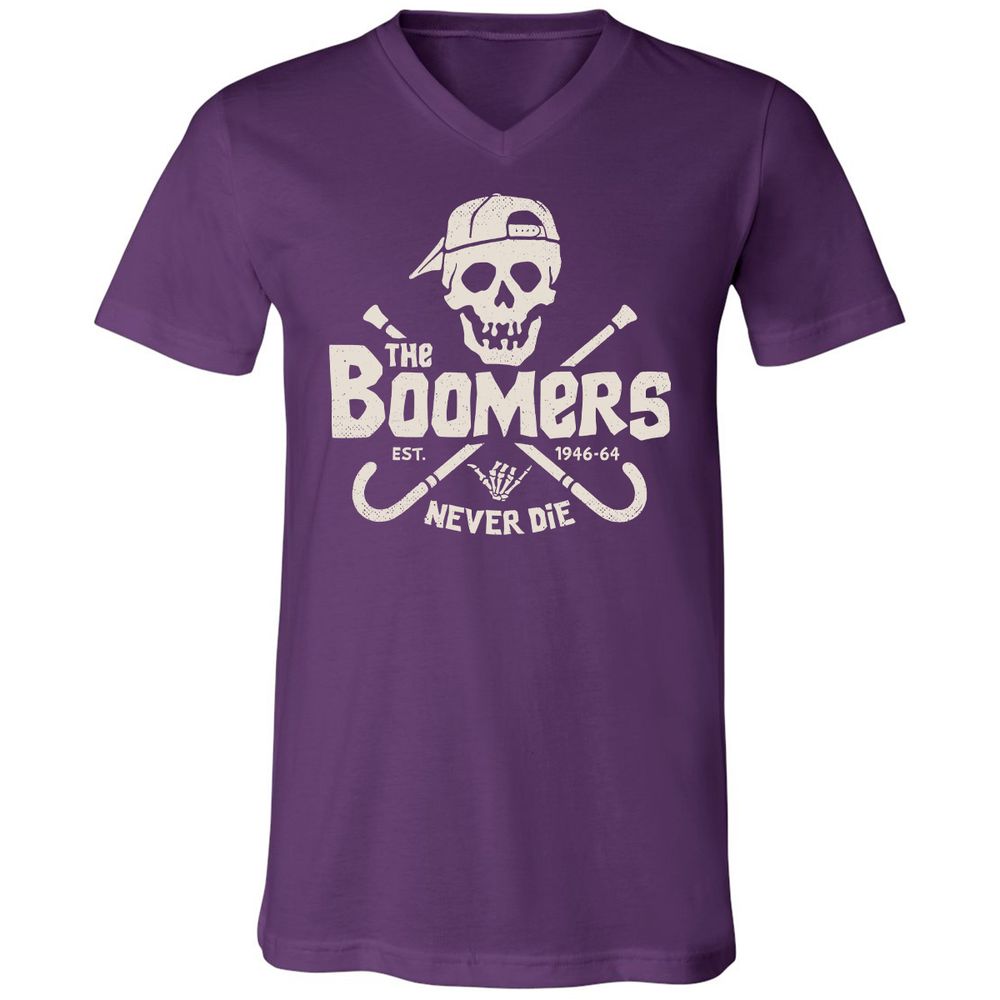 Unisex V-Neck T-Shirt - HS62EAC9 - Team Purple - 9