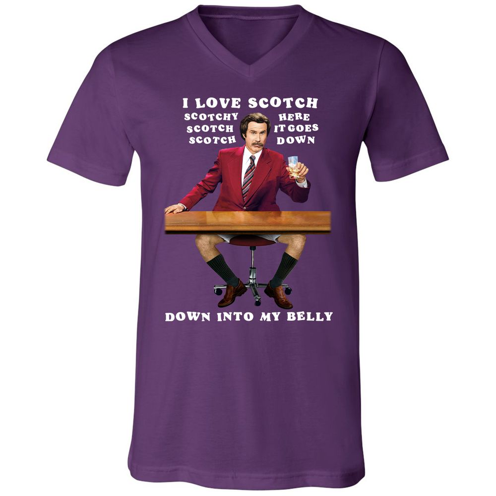 Unisex V-Neck T-Shirt - NYP7YN2Y - Team Purple - 9