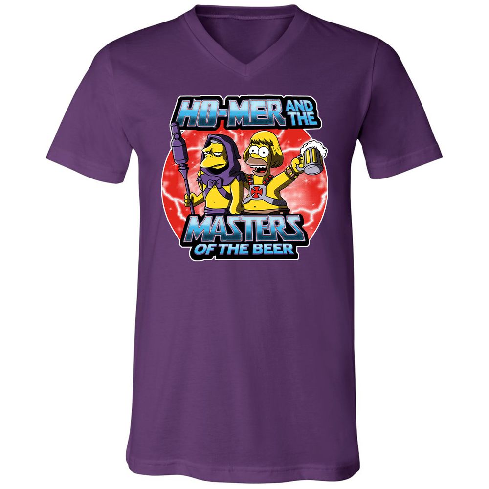 Unisex V-Neck T-Shirt - UE5557KE - Team Purple - 9