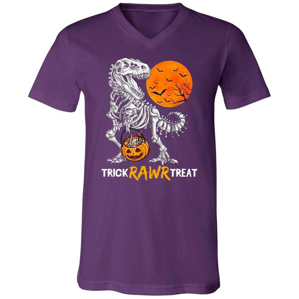 Unisex V-Neck T-Shirt - TMWDPDC1 - Team Purple - 9