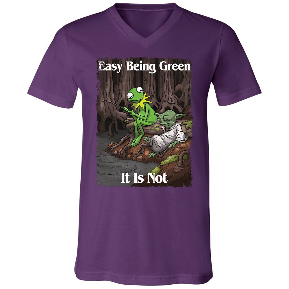 Unisex V-Neck T-Shirt - NWD2F4JE - Team Purple - 9