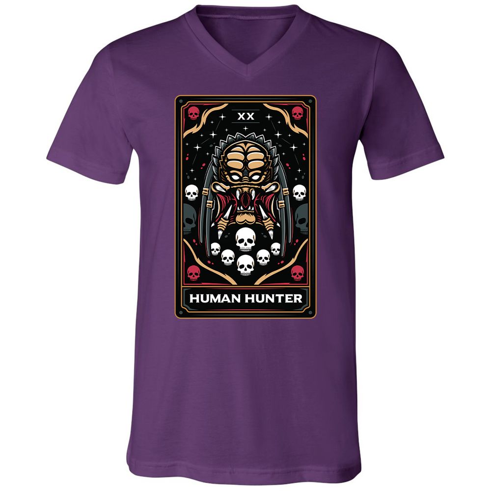 Unisex V-Neck T-Shirt - R54ATQTD - Team Purple - 9