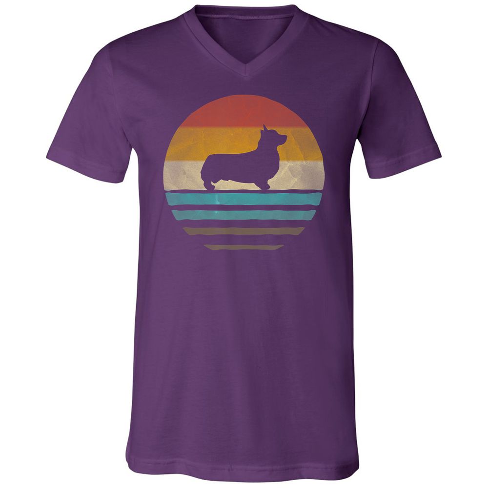 Unisex V-Neck T-Shirt - SUWBVP15 - Team Purple - 9