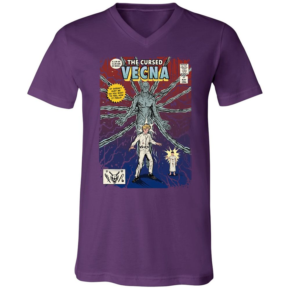 Unisex V-Neck T-Shirt - UTNQZ4FW - Team Purple - 9