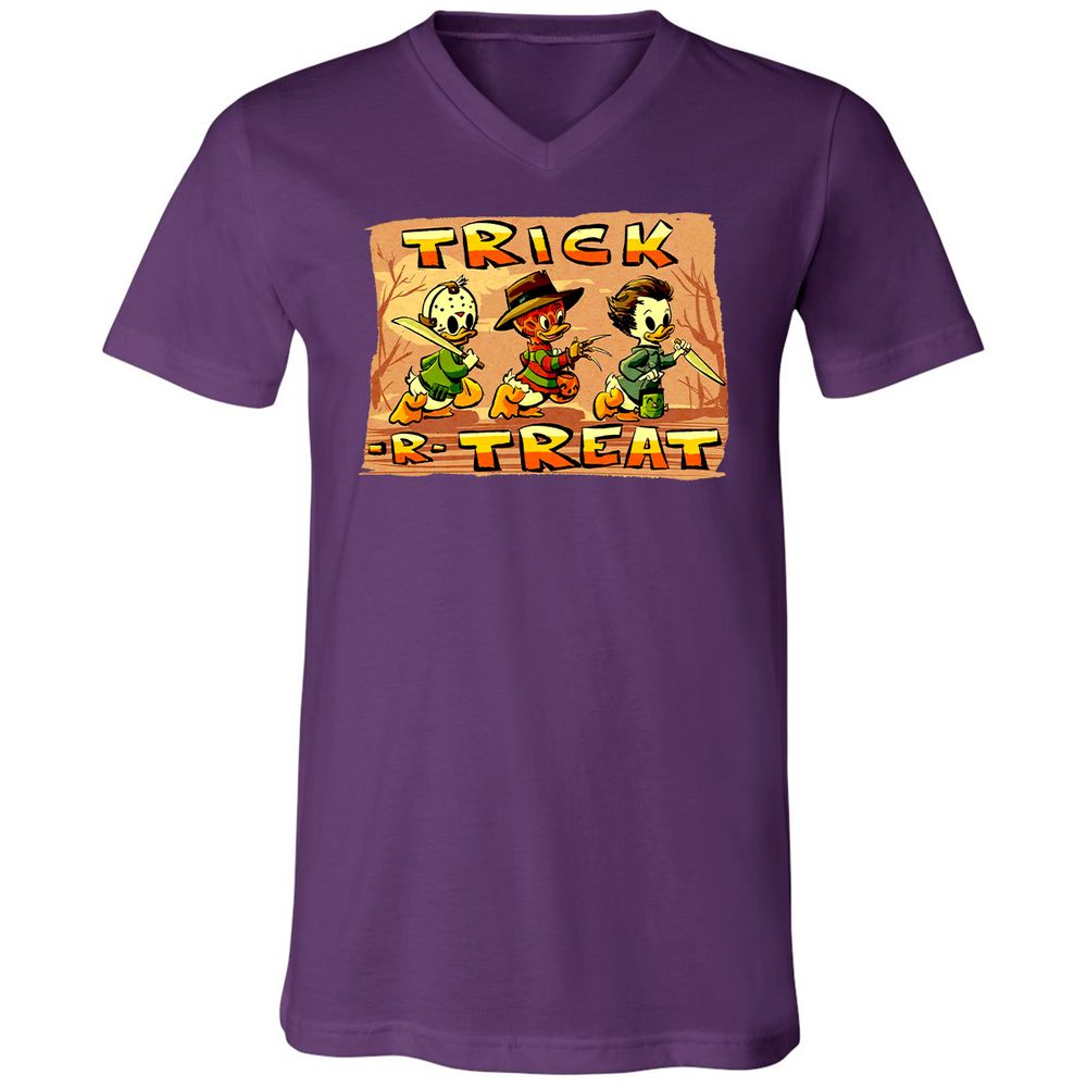 Unisex V-Neck T-Shirt - QVYT115R - Team Purple - 9