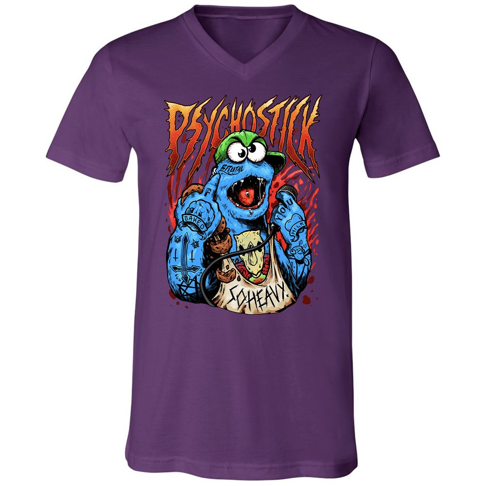 Unisex V-Neck T-Shirt - RSEAASQ5 - Team Purple - 9
