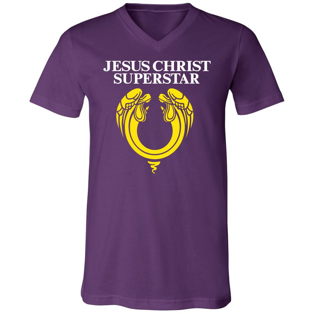 Unisex V-Neck T-Shirt - N18TJK59 - Team Purple - 9