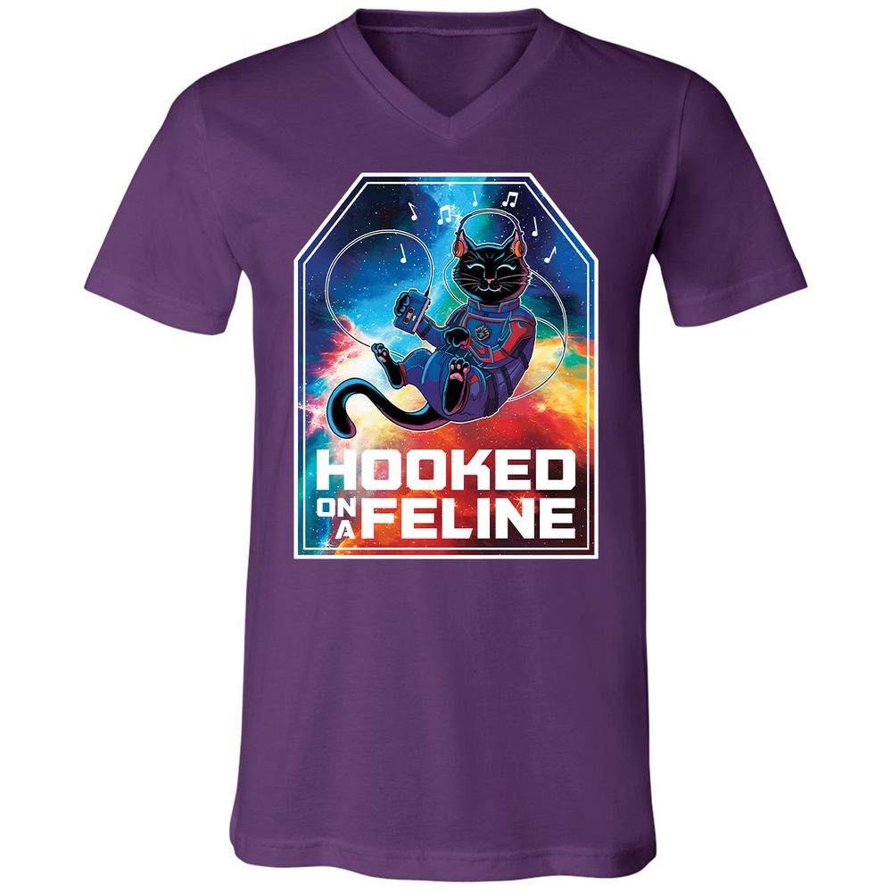 Unisex V-Neck T-Shirt - JFM3JBN1 - Team Purple - 9