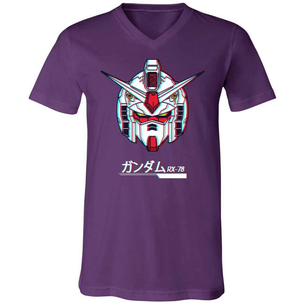 Unisex V-Neck T-Shirt - WQVEUS59 - Team Purple - 9